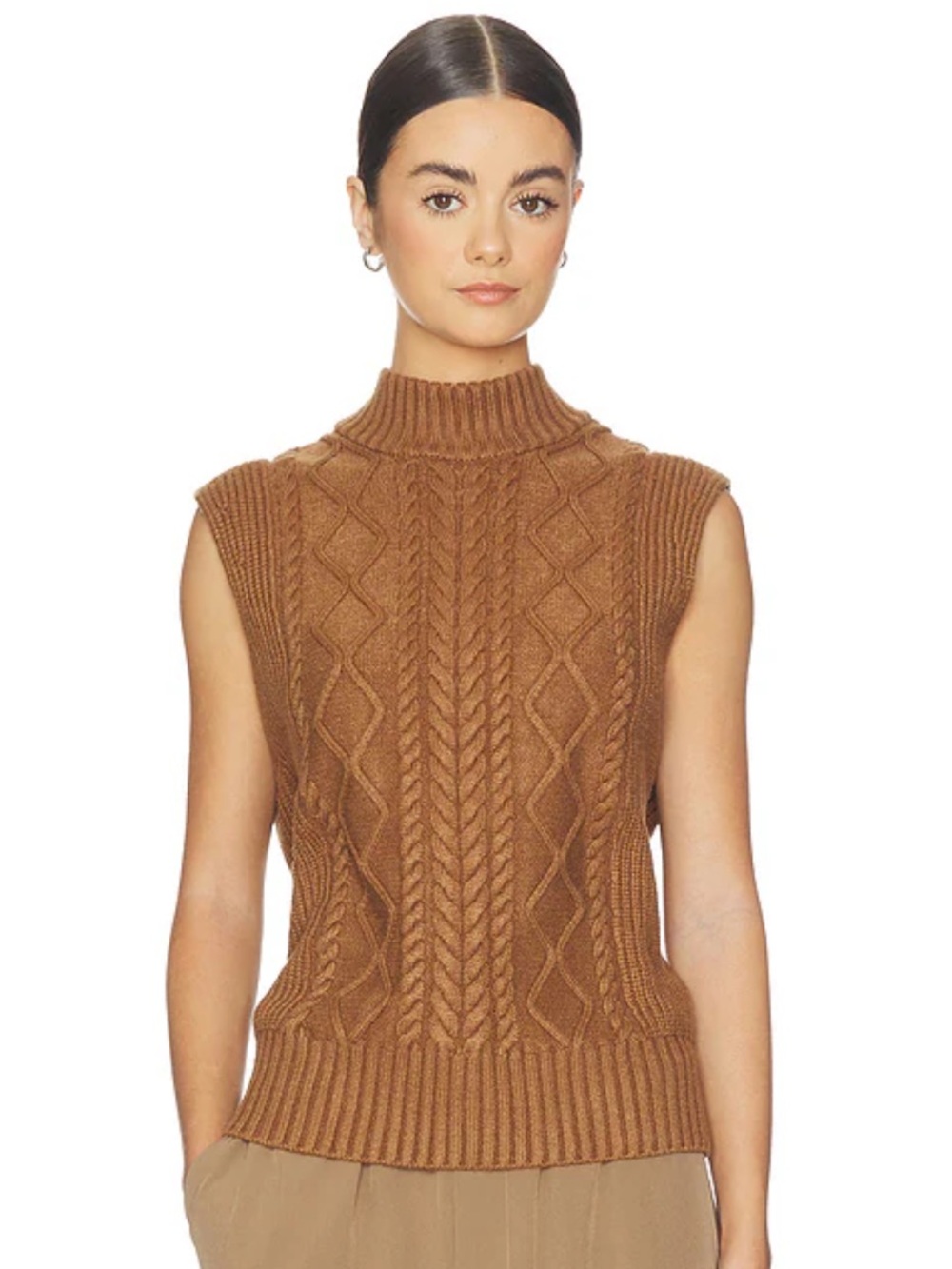 NWT Varley Joilette Roll Neck Sweater Vest XS